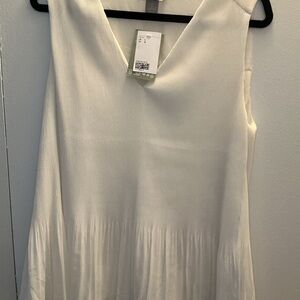 H&M Cream Sleeveless Blouse
